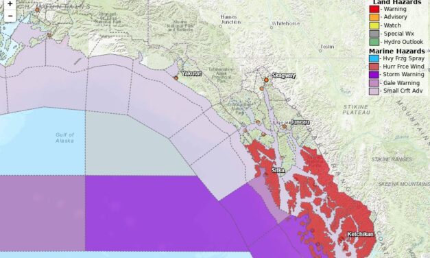 Damaging winds expected for parts of Southeast Alaska Thursday night and Friday