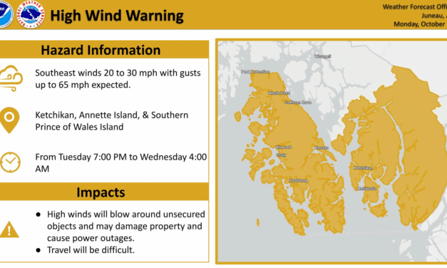 High Wind Warning in effect for Southeast Alaska