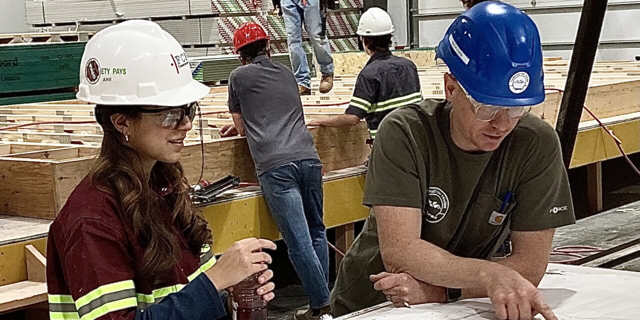 High school students learn trade skills building affordable housing in Colorado