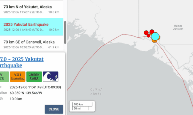 Earthquake shakes Yakutat, no tsunami danger reported