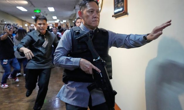 A Philippine senator wanted by the International Criminal Court flees from Senate