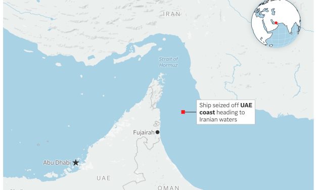 Tensions flare near Strait of Hormuz as a ship is seized and another is sunk