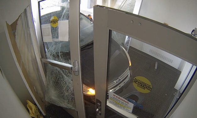 Driver slams car into Wasilla Police headquarters